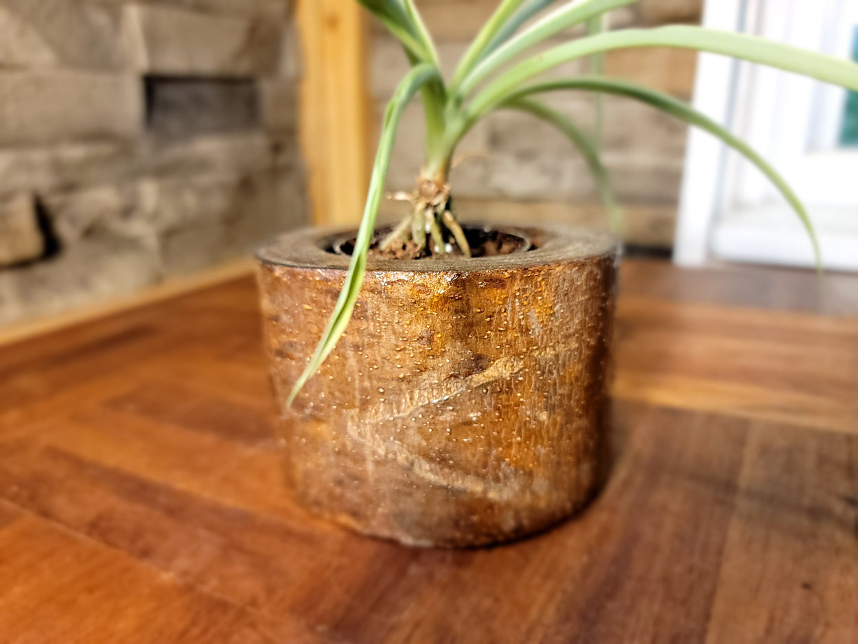 Artisan Chestnut Planter - Glossy Finish