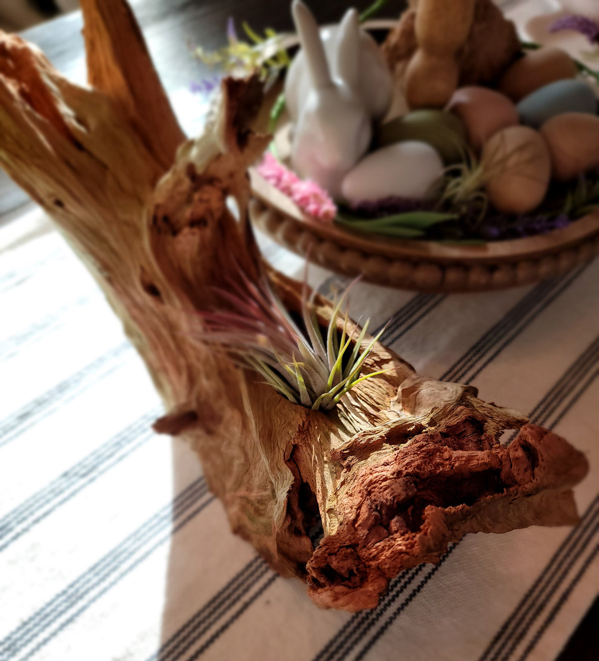 Handmade Tall Driftwood Style Living Planter