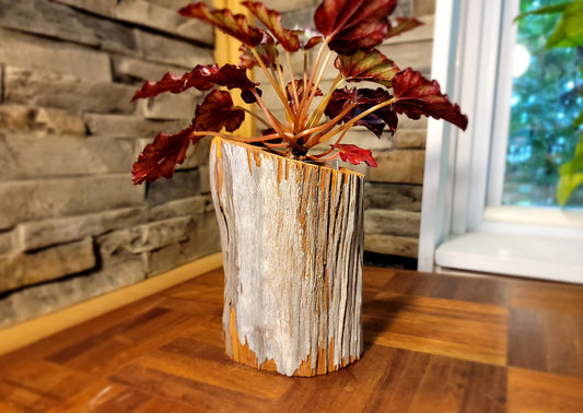 Pale Cedar Wood Planter Main