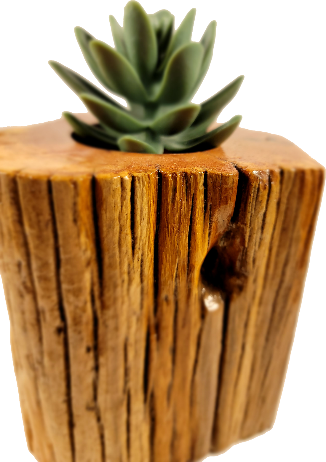 Handmade Planter Made From Stunning Cedar with Unique Knot Detail, Corner